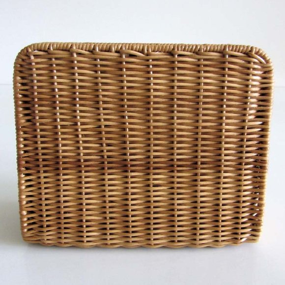 SALVATORE FERRAGAMO Gancini chain straw shoulder bag - Picture 3 of 12